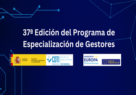 Programa de Especialización de Gestores. XXXVII Edición | Bruselas, CDTI-SOST, 18 mayo-5 junio 2026