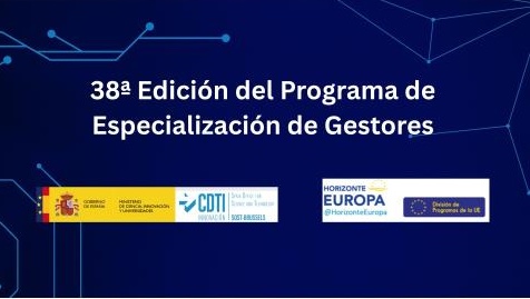 XXXVIII Edición del Programa de Especialización de Gestores | CDTI-SOST. Bruselas, 3-20 noviembre 2026